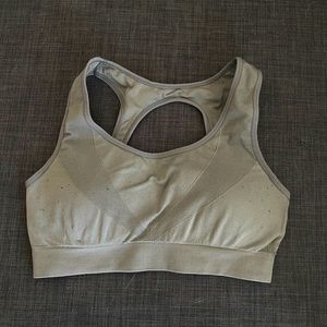 Grey sports bra